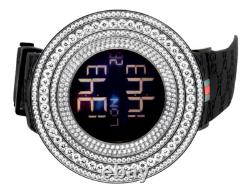 Mens Custom White Stainless Steel Jojino/Joe Rodeo Lab Designer Diamond Watch