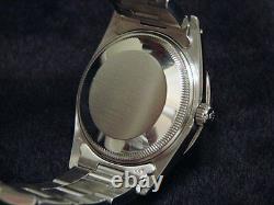 Mens Rolex Date Stainless Steel Watch Silver Dial 1.30 ct Diamond Bezel 15000