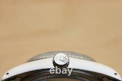 Mens Rolex Datejust 16014 Silver Roman 18k White Gold & Stainless Steel Watch