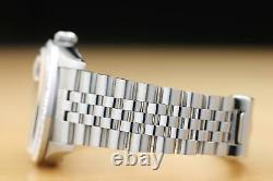 Mens Rolex Datejust 16234 Factory Diamond 18k White Gold & Steel Watch