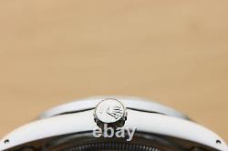 Mens Rolex Datejust 16234 Silver Factory Diamond 18k White Gold & Steel Watch