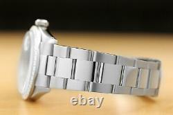 Mens Rolex Datejust 18k White Gold Diamond Bezel & Stainless Steel Watch