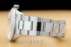 Mens Rolex Datejust Coral Red 18k White Gold Diamond & Steel Quickset Watch