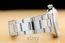 Mens Rolex Datejust Coral Red 18k White Gold Diamond & Steel Quickset Watch