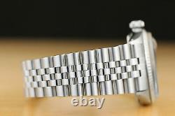 Mens Rolex Datejust Gray Diamond Dial 18k White Gold & Stainless Steel Watch