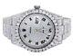 Mens Rolex Datejust II Full Iced 41MM 116300 Pave Dial Diamond Watch 17.5Ct
