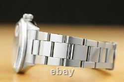 Mens Rolex Datejust Silver Dial Watch + 18k White Gold Diamond Bezel