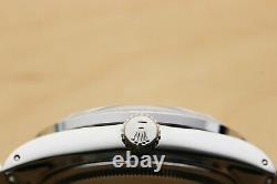 Mens Rolex Datejust Silver Diamond Dial 18k White Gold Stainless Steel Watch