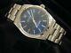 Mens Rolex Stainless Steel Oyster Perpetual Watch withOyster Band & Blue Dial 1002