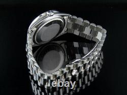 Mens Stainless Steel Rolex Datejust Blue Presidential 36MM Diamond Watch 2.5 Ct