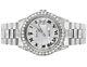 Mens Stainless Steel Rolex Datejust Presidential 36 MM Dial Diamond Watch 10 Ct