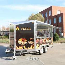 Mobile Food Cart Stainless Steel Concession Trailer Customized Food Carts