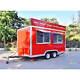 Mobile Food Cart Trailer CE Certified, Stainless Steel, Customized Food Trucks