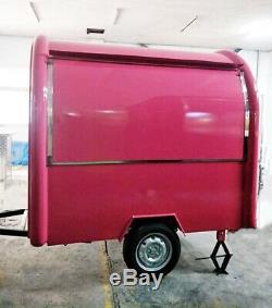 Mobile Food Cart Trailer CE Certified, Stainless Steel, Customized Food Trucks