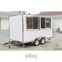 Mobile Food Cart Trailer CE Certified, Stainless Steel, Customized Food Trucks