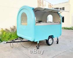 Mobile Food Cart Trailer Made to Order Stainless Steel Customized Food Truck