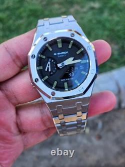 Modded G-Shock GA-2100 Full Stainless Steel Custom Watch