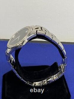 Movado (84 G1 1890) Valeto Stainless Steel Custom Diamond Bezel Watch