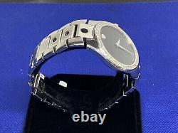 Movado (84 G1 1890) Valeto Stainless Steel Custom Diamond Bezel Watch