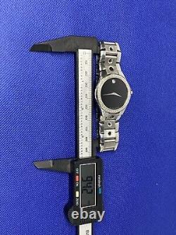 Movado (84 G1 1890) Valeto Stainless Steel Custom Diamond Bezel Watch