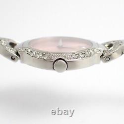 Movado Watch Kara Pink Custom Genuine Diamond Stainless Steel Bracelet Ladies