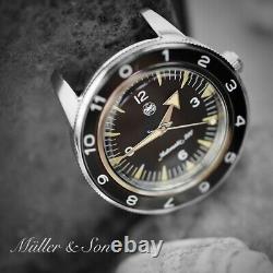 Müller&Son Seamaster 300 Spectre Watch Mod made from Seiko SNZH+Metal Bracelet