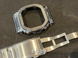 NEW Custom Made 5600 Series Full Solid Stainless Steel Metal Bezel & Bracelet
