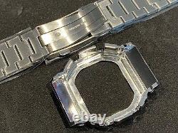 NEW Custom Made 5600 Series Full Solid Stainless Steel Metal Bezel & Bracelet