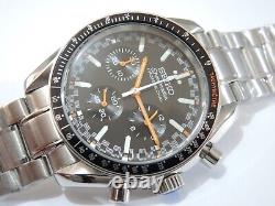 NEW SIEKO SPEED-MASTER HOMAGE MOON Watch CHRONO CAL. VK63A QUARTZ BLACK DIAL