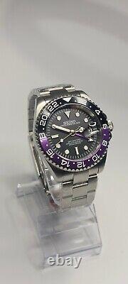 NH34 GMT Movement Custom Watch Joker 40mm Automatic Solid Stainless Steel