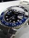 NH35 Movement Custom Watch -Batman Faux GMT 40mm Automatic Solid Stainless Steel