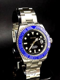NH35 Movement Custom Watch -Blue Yacht 40mm Automatic Solid Stainless Steel