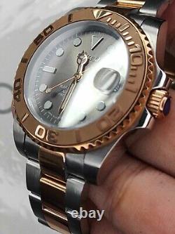 NH35 Movement Custom Watch Everose 40mm Automatic Solid Stainless Steel