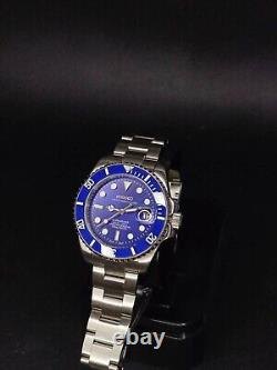 NH35 Movement Custom Watch Smurf 40mm Automatic Solid Stainless Steel
