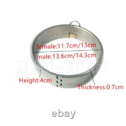 New Custom 4cm High Binding Collar Stainless Steel Collar Slave Collar Couple