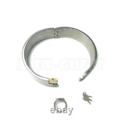 New Custom 4cm High Binding Collar Stainless Steel Collar Slave Collar Couple