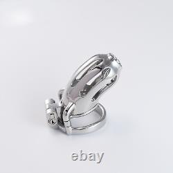 New Custom Chastity Lock Stainless Steel Abstinence Long-term Wear Chastity Cage