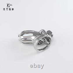 New Custom Chastity Lock Stainless Steel Abstinence Long-term Wear Chastity Cage