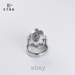 New Custom Chastity Lock Stainless Steel Abstinence Long-term Wear Chastity Cage