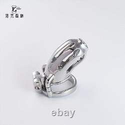 New Custom Chastity Lock Stainless Steel Abstinence Long-term Wear Chastity Cage