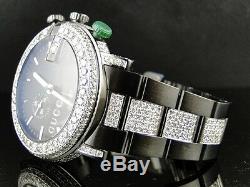 New Custom Mens Diamond Gucci Ya101331 Watch 9 Ct Sides And Band