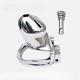 New Custom Stainless Steel Men Chastity Lock Abstinence Restraint Chastity Cage