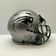 New England Patriots CUSTOM Concept Stainless Steel Hydro-Dipped Mini FB Helmet