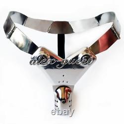 New Luxury Custom Design Male Portable Stainless Steel Chastity Belt Lock Cage