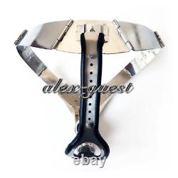 New Luxury Custom Design Male Portable Stainless Steel Chastity Belt Lock Cage