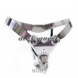 New Luxury Custom Design Male Portable Stainless Steel Chastity Belt Lock Cage