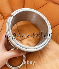 New Overweight 3kg Stainless Steel Collar Thickened Height 8cm With Large Rings