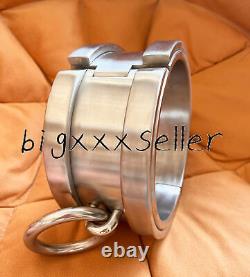 New Overweight 3kg Stainless Steel Collar Thickened Height 8cm With Large Rings