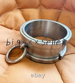 New Overweight 3kg Stainless Steel Collar Thickened Height 8cm With Large Rings