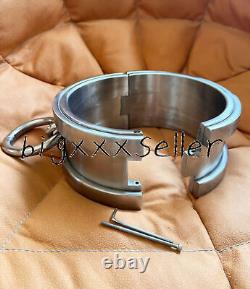 New Overweight 3kg Stainless Steel Collar Thickened Height 8cm With Large Rings